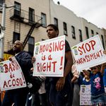 Make the Road New York housing march in Bushwick. (Scott Heins)